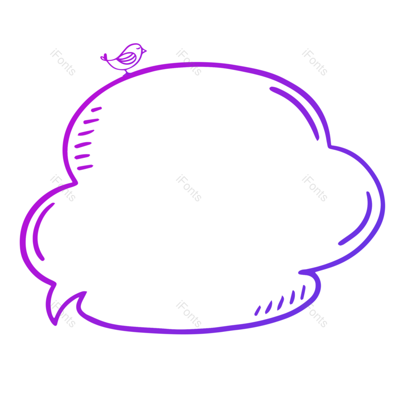 边框图片,卡通元素,对话框PNG,卡通对话框免抠素材